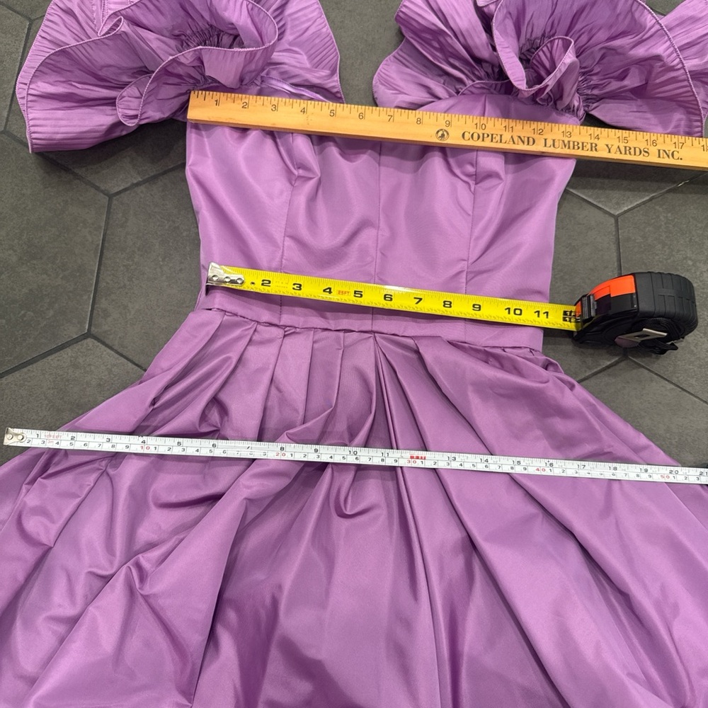 Lavender Ruffled Maxi Dress - Picture 5 of 9